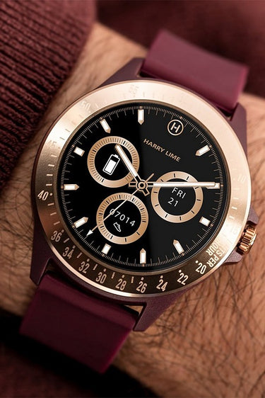 Harry Lime Smart Watch - Berry Rose Gold