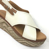 Carmela Cream Wedge Sandals