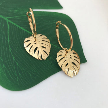 Guess Tropical Sun Gold Hoop Earrings