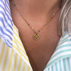 Rebecca Gold Multi Bead Initial Necklace *Available Stock*