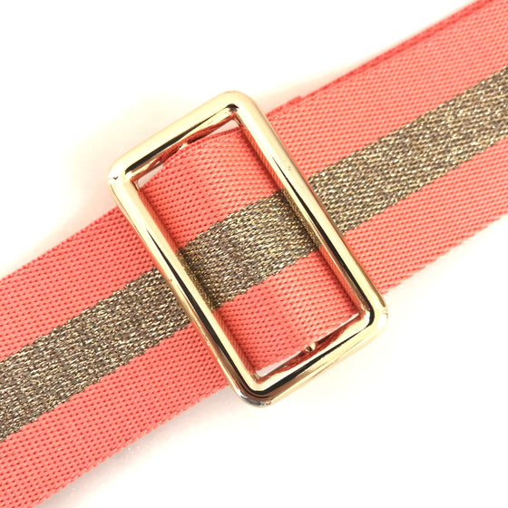 Elie Beaumont Bag Strap - Peach Sparkle