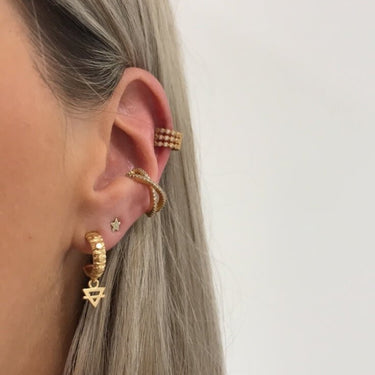 Rebecca Gold Crossover Cuff