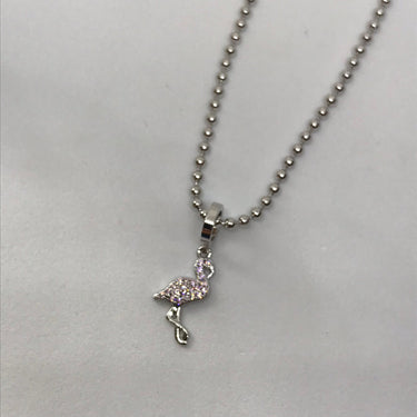 Rebecca Silver Flamingo Charm