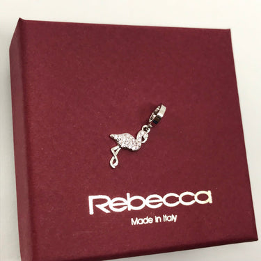 Rebecca Silver Flamingo Charm