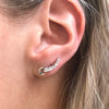 Absolute Sterling Silver Small Creeper Earrings SE151SL