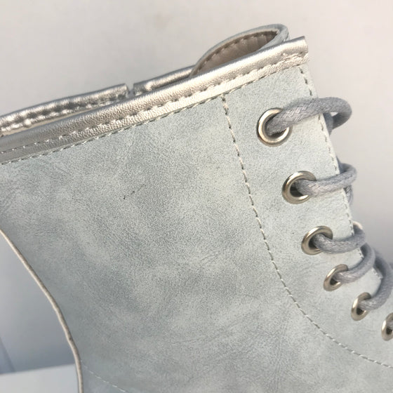 Pale Blue Doc Boots