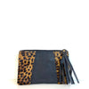 Soruka Carly Leather Tassel Pouch - Leopard (assorted colours)