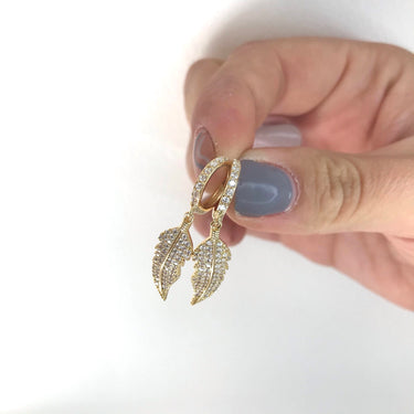 Absolute Floaty Feather Earrings - Gold
