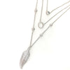 Absolute Floaty Feather Necklace - Silver
