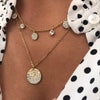 Absolute Sparkler Double Necklace - Gold N2138GL