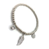 Absolute Floaty Feather Bracelet - SiIver