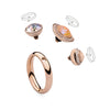 Qudo Melfi 9mm Rose Gold Topper - Vintage Rose