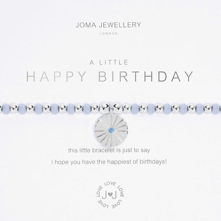 Joma Happy Birthday Bracelet - Blue Bead