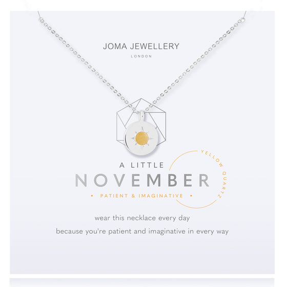 Joma Birthstone Necklace - November