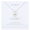 Joma Birthstone Necklace - August