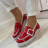 Jose Saenz Red Loafers