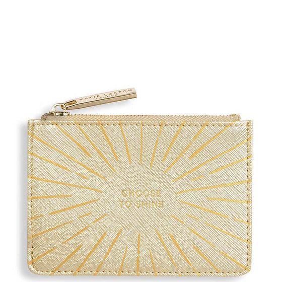 Katie Loxton Small Purse/Card Holder - Choose To Shine KLB1061