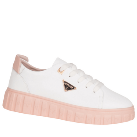 Kate Appleby Kilmaurs Chunky Sole Lace Up Sneakers - Snow Blush