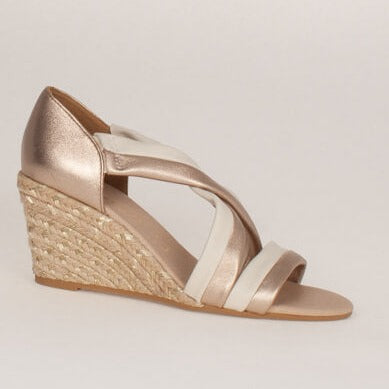 Kate Appleby Lerwick Gold Wedge Sandals
