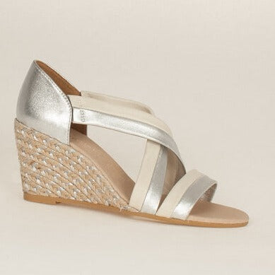 Kate Appleby Lerwick Silver Wedge Sandals