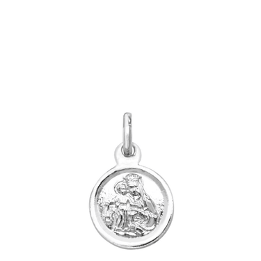 Kids Mother Mary with Child Pendant  Necklace