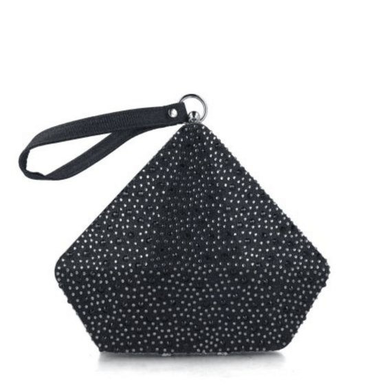 Menbur Black Jewelled Wristlet Bag