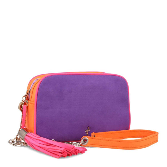 Menbur Lilac Colour Block Crossbody Bag