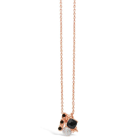 Absolute Rose Gold & Black Long Necklace