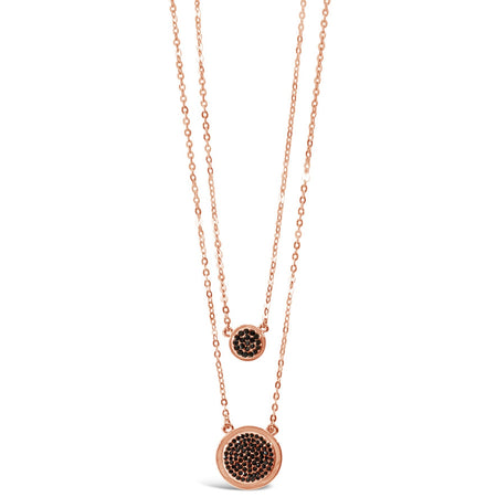 Absolute Rose Gold & Black Double Necklace