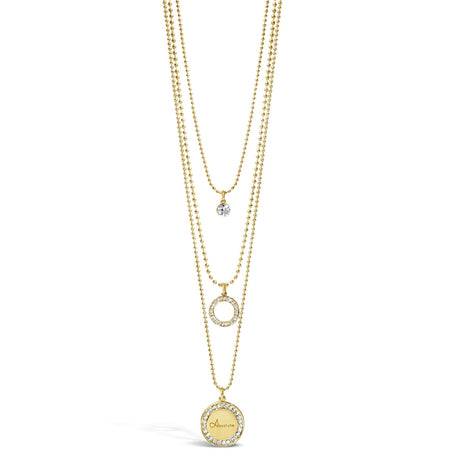 Absolute Triple Layer Gold Necklace