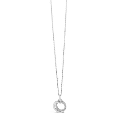 Absolute Silver Linked Circles Long Necklace n2057SL 