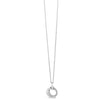 Absolute Silver Linked Circles Long Necklace n2057SL 