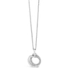 Absolute Silver Linked Circles Long Necklace n2057SL 