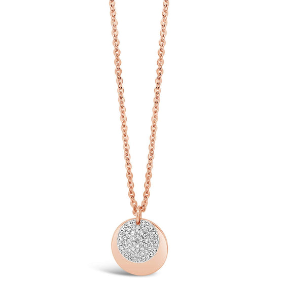 Absolute Rose Gold Coin Necklace N2074MX