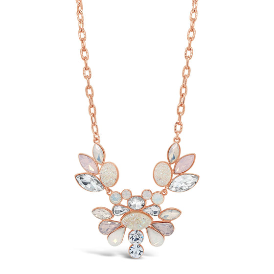 Absolute Rose Gold Coloured Stones Necklace