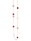 Absolute Rose Gold & Red Long Necklace