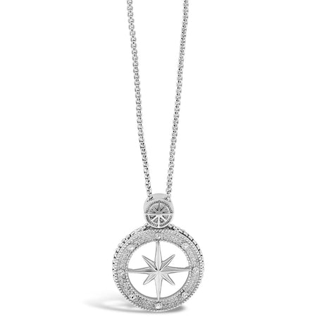 Absolute Compass Necklace - Silver