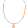 Absolute Star Beaded Necklace - Two Tone N2145RS