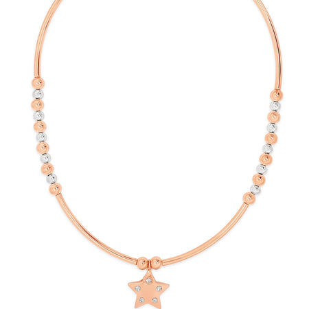 Absolute Star Beaded Necklace - Two Tone