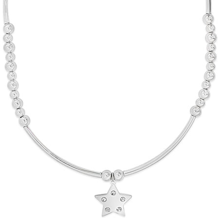 Absolute Star Bead Necklace - Silver