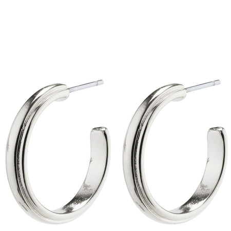 Pilgrim Amina Silver Hoop Earrings