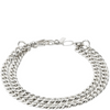 Pilgrim Blossom Silver Curb Chain Bracelet