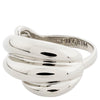 Pilgrim Courageous Silver Twirl Deco Ring