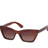 Pilgrim Dakota Angular Cat Eye Shaped Sunglasses - Brown