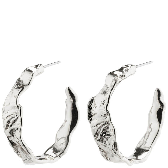 Pilgrim Diana Silver Large Hoop Earrings