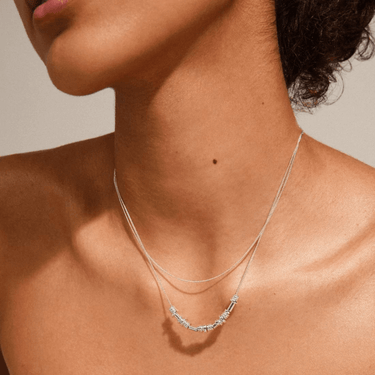 Pilgrim Dreams Silver Layered Fine Necklace