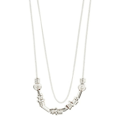 Pilgrim Dreams Silver Layered Fine Necklace