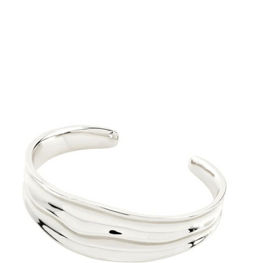 Pilgrim Dreams Wavy Silver Bangle