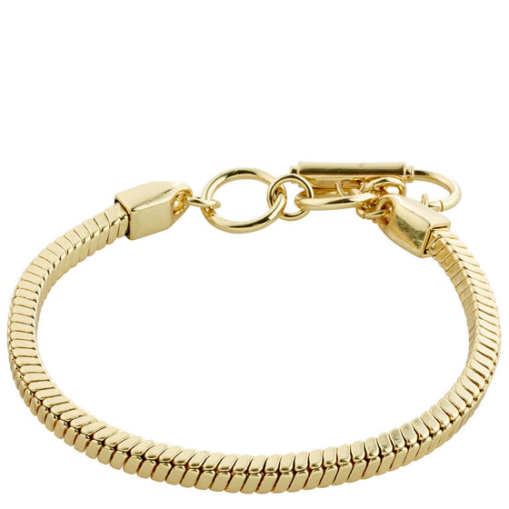 Pilgrim Ecstatic Square Snake Chain Gold Bracelet
