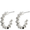 Pilgrim Ester Silver Crystal Hoop Earrings